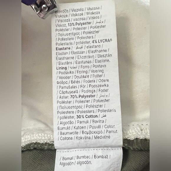 SPANX Super Smooth Stretch Twill Cropped Wide Leg Pants Size 2X Green - Picture 8 of 9